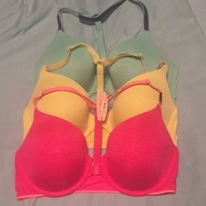 3 VS Racerback semi demi bras